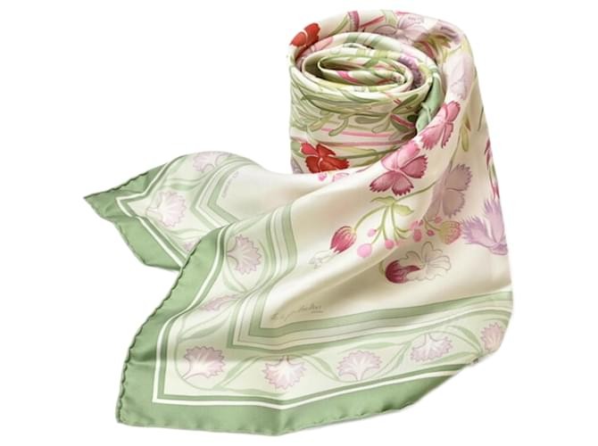 Forest Green Silk Scarf by Hermès