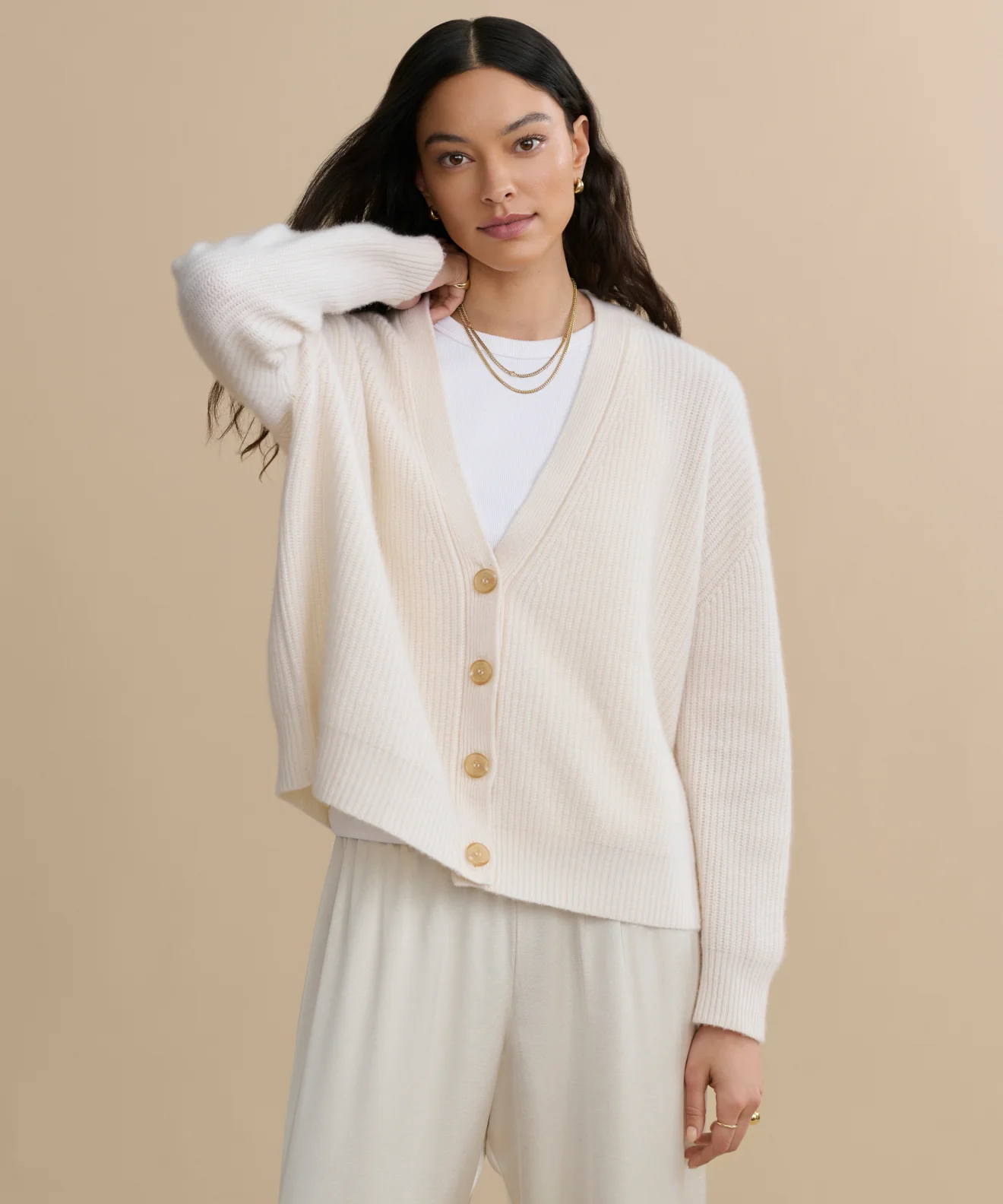 Jenni Kayne Cropped Cashmere Cocoon Cardigan