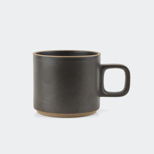 Hasami Porcelain black mug - Japanese minimalist ceramic