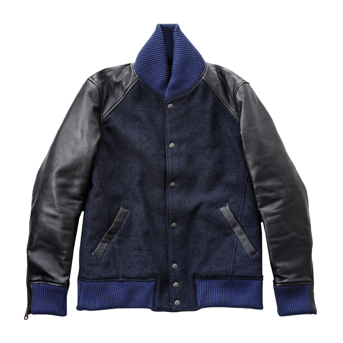 Nine Lives Sashiko Varsity Jacket